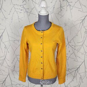 Banana Republic 82% Merino Wool Button Front Crewneck Cardigan